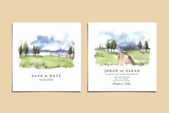 Capturing Nature's Romance: The Watercolor Garden Invitation