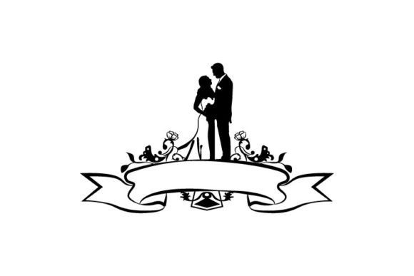 Capturing Romance: The Wedding Silhouette Banner