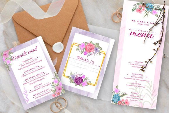 Designing a Timeless Wedding Suite with Watercolor Florals