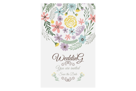 Designing with Wedding Invitation Template. Save Date C
