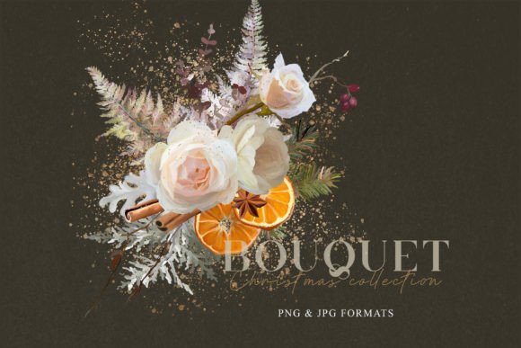 Enchanting Floral Bouquet Wedding Clipart for Your Designs