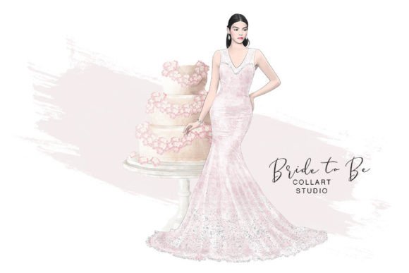 Hand-Drawn Wedding Clipart: Elevate Your Bridal Projects