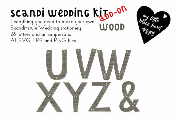 Scandi-Wedding Wood Monogram Set: Crafting Rustic Charm