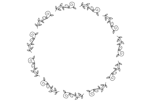 Wedding Wreath 19: A Designer's Go-To for Elegant SVG Motifs